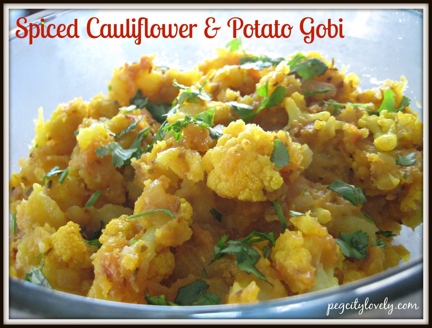 spiced cauliflower potato gobi