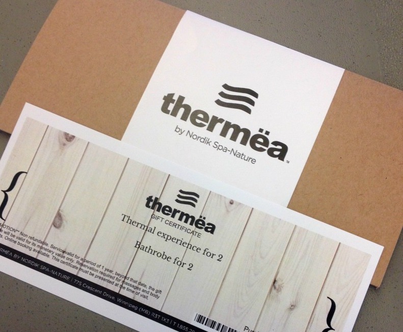 Thermea Winnipeg Gift Certificate