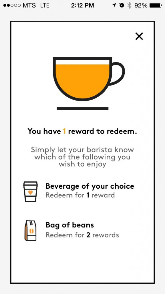 SecondCup Rewards App 3